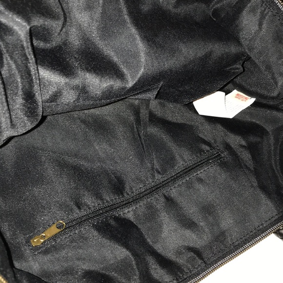 Massimino black hobo burlap and crochet purse - Picture 4 of 4